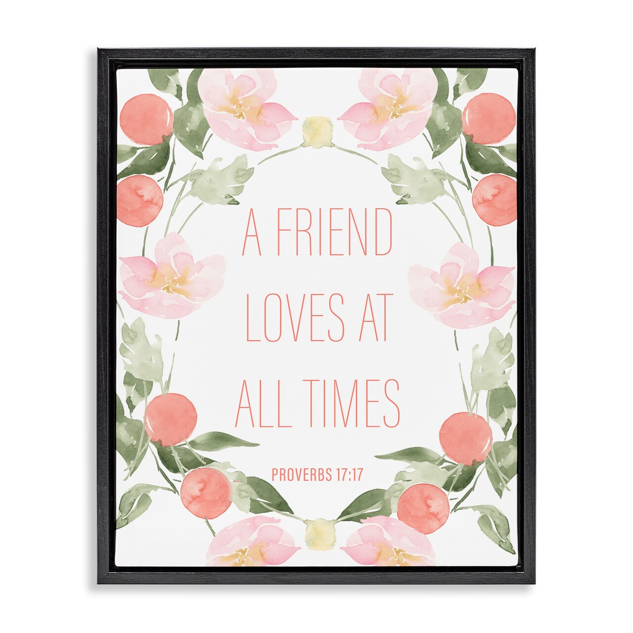 Stupell Industries A Friend Loves At All Times Floating Frame, design by Lucille Price